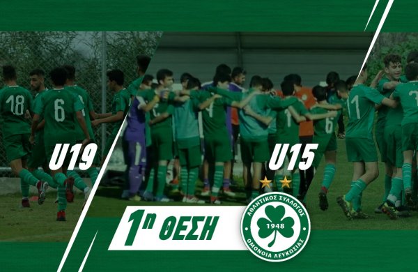 ΑΚΑΔΗΜΙΑ | Στην κορυφή οι ομάδες U19, U15 και U14!