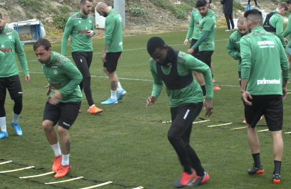 Στιγμές από τη σημερινή προπόνηση