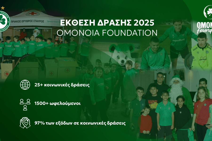 Ορόσημο το 2025 για το OMONOIA Foundation – 25 κοινωνικές δράσεις και στήριξη σε περισσότερους από 1.500 ανθρώπους